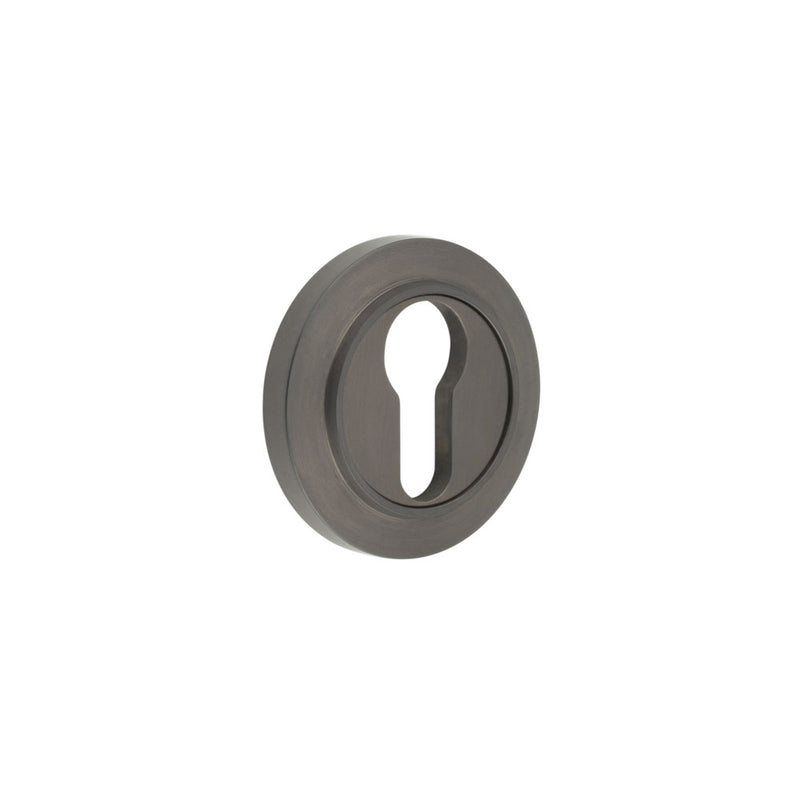 Burlington - Euro Profile Escutcheons Chamfered Rose - Dark Bronze - BUR-61DB-72DB - Choice Handles