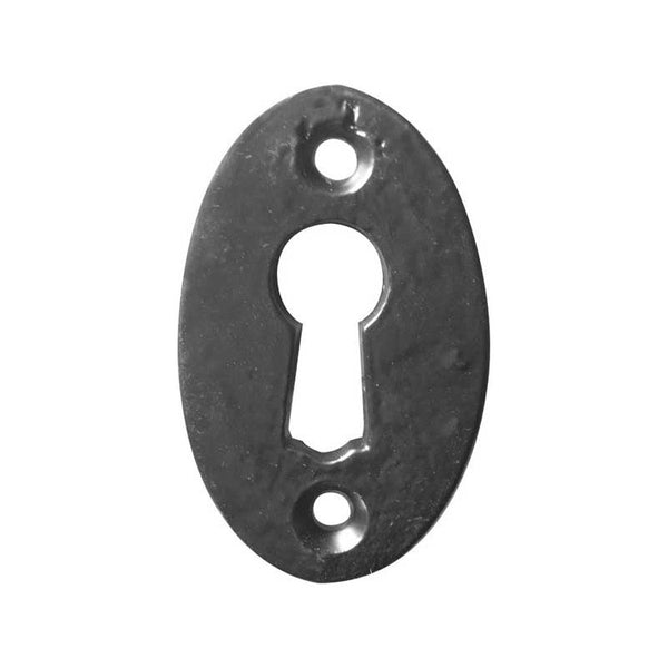 Frelan - Antique Oval Escutcheon 50mm - Black - JAB75 - Choice Handles