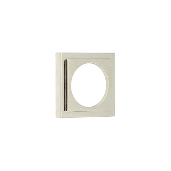 Burlington - Stepped Square Outer Rose for Burlington Escutcheon - Polished Nickel - BUR173PN - Choice Handles