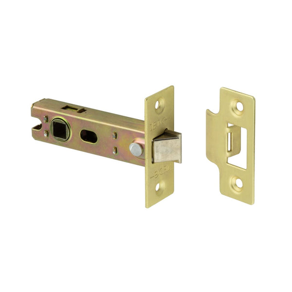 Jedo - 75mm Satin Brass Tubular latch - JL121SB