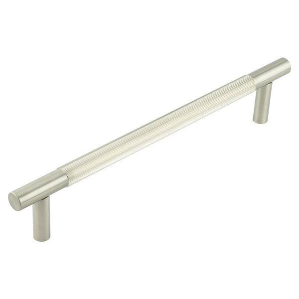 Venice Linear Knurled 300x19mm Satin Nickel Pull Handle - JV1803SN