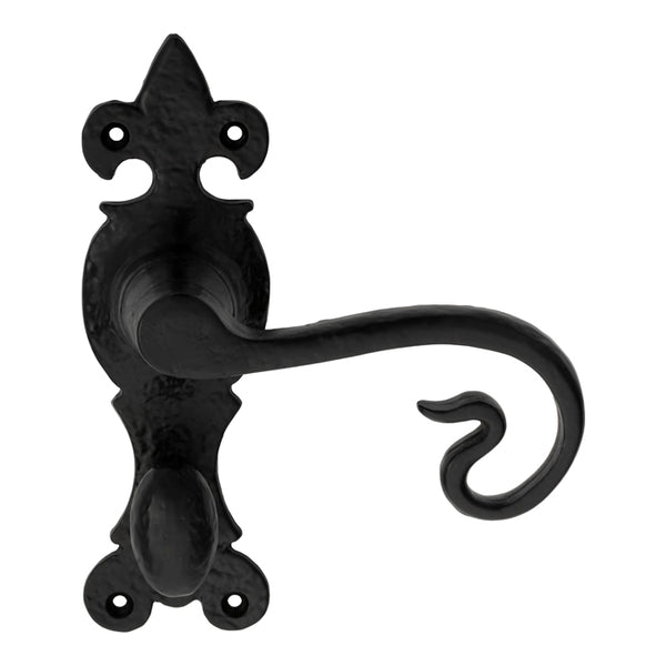 Carlisle Brass - Curly Tail Lever on WC Backplate - Black Antique - LF5118 - Choice Handles