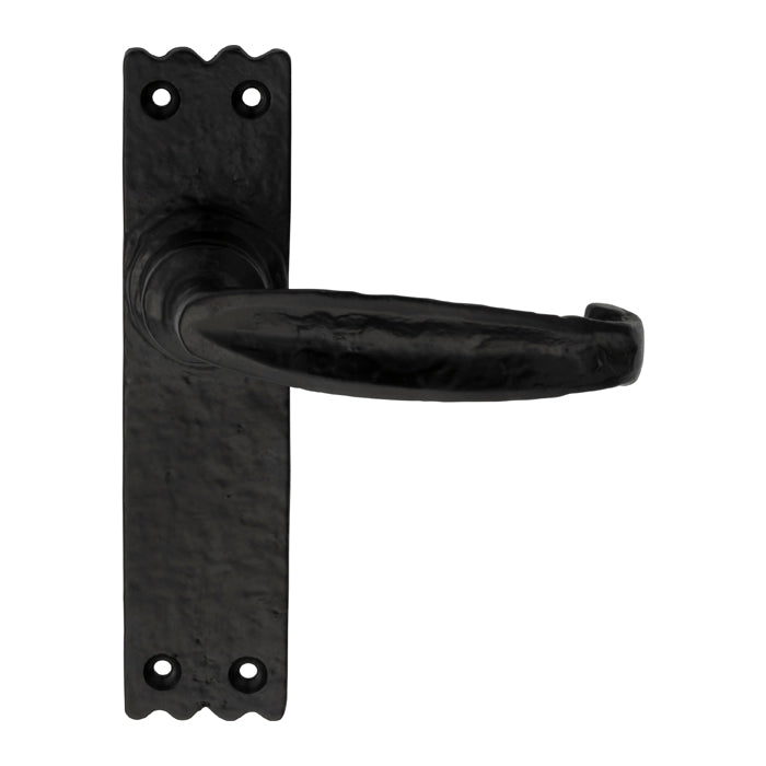 Carlisle Brass - Slimline V Lever on Latch Backplate  - Black Antique - LF5508 - Choice Handles