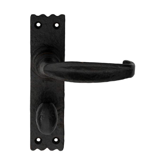 Carlisle Brass - Slimline V Lever on Bathroom Backplate  - Black Antique - LF5509 - Choice Handles