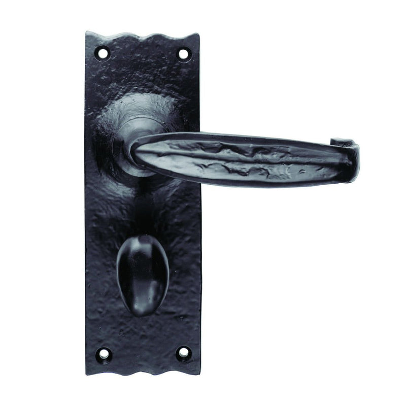 Carlisle Brass - Traditional V Lever on WC Backplate - Black Antique - LF5518 - Choice Handles