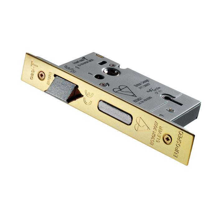 Eurospec - Easi T 5 Lever BS Sashlock 64mm - PVD - LSB5525PVD - Choice Handles