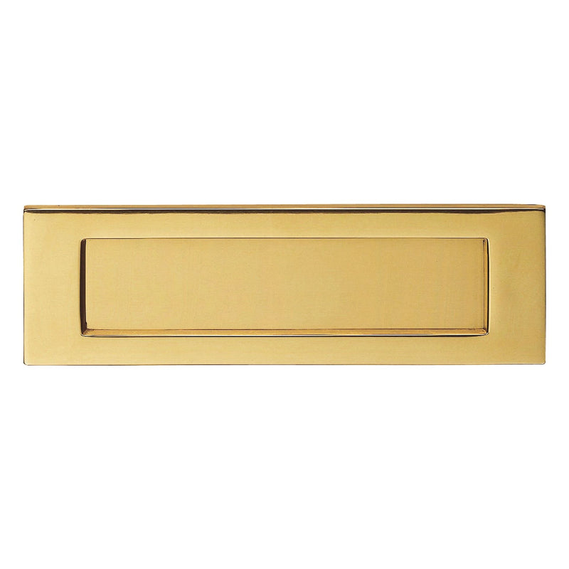 Carlisle Brass  - Plain Letter Plate 305mm x 103mm - Polished Brass - M36D - Choice Handles