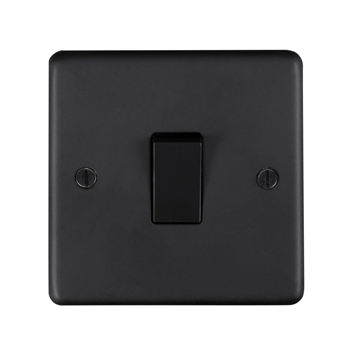 Eurolite Stainless steel Intermediate Switch - Matt Black - MBINTB - Choice Handles