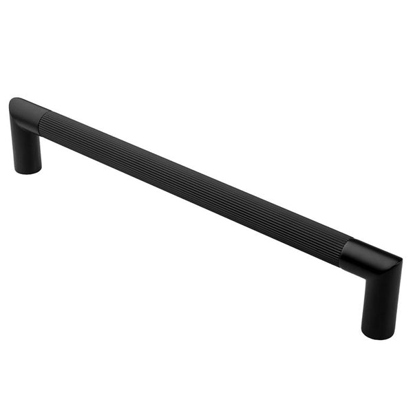 Serozzetta Mitred Lines Pull Handle 300mm  - Matt Black - PH170BMB