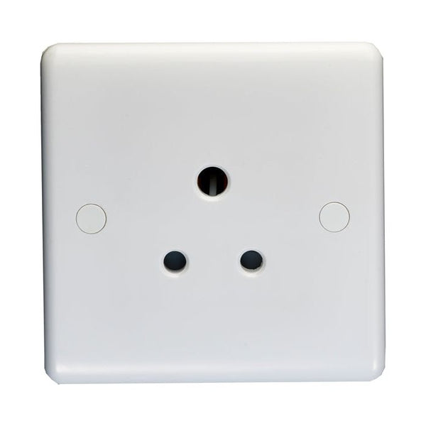 Eurolite Enhance White Plastic 5 Amp Socket - White - PL4250 - Choice Handles
