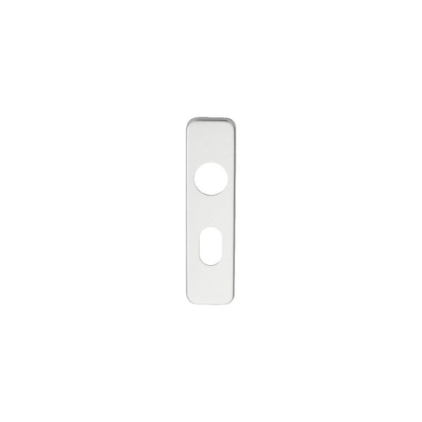 Eurospec - Safety Lever Oval Lock Covers - Satin Anodised Aluminium - PLU9001SAA - Choice Handles