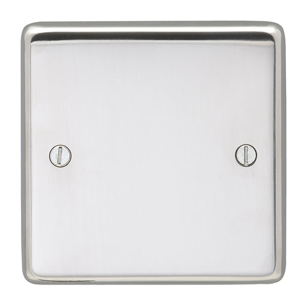 Eurolite Stainless steel Single Blank Plate - Polished Stainless Steel - PSS1B - Choice Handles