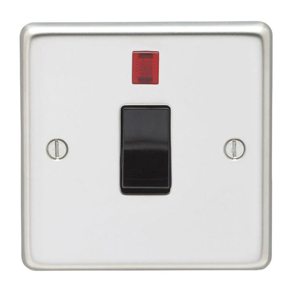 Eurolite Stainless steel 20Amp Switch With Neon Indicator - Polished Stainless Steel - PSS20ASWNB - Choice Handles