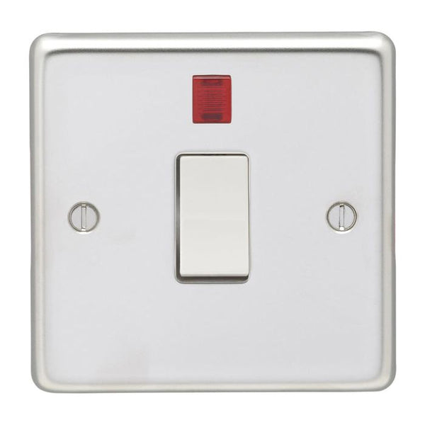 Eurolite Stainless steel 20Amp Switch With Neon Indicator - Polished Stainless Steel - PSS20ASWNW - Choice Handles