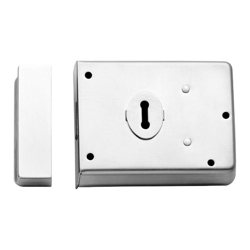 Eurospec - Traditional Rim Deadlock 4 X 3 - Polished Chrome - RDE8043PC - Choice Handles