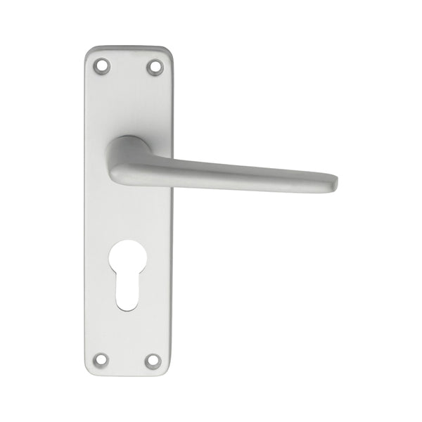 Eurospec - Aluminium Lever on Euro Lock Backplate - Satin Anodised Aluminium - SAA21Y - Choice Handles