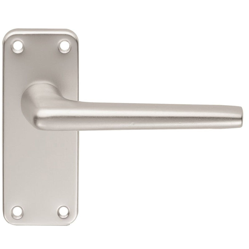 Eurospec - Aluminium Lever on Latch Backplate - Satin Anodised Aluminium - SAA22 - Choice Handles