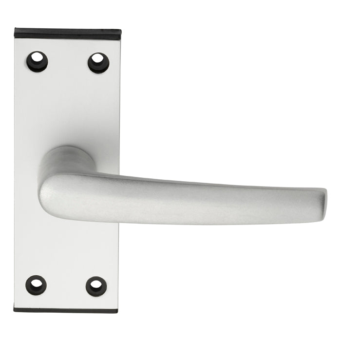 Eurospec - Aluminium MIAL Lever on Latch backplate - Satin Anodised Aluminium - SAA61 - Choice Handles