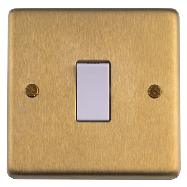 Eurolite Stainless steel 20Amp Switch - Satin Brass - SB20ASWW - Choice Handles