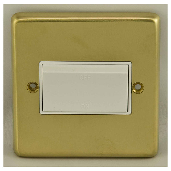 Eurolite Stainless steel Fan Switch - Satin Brass - SBFSWW - Choice Handles