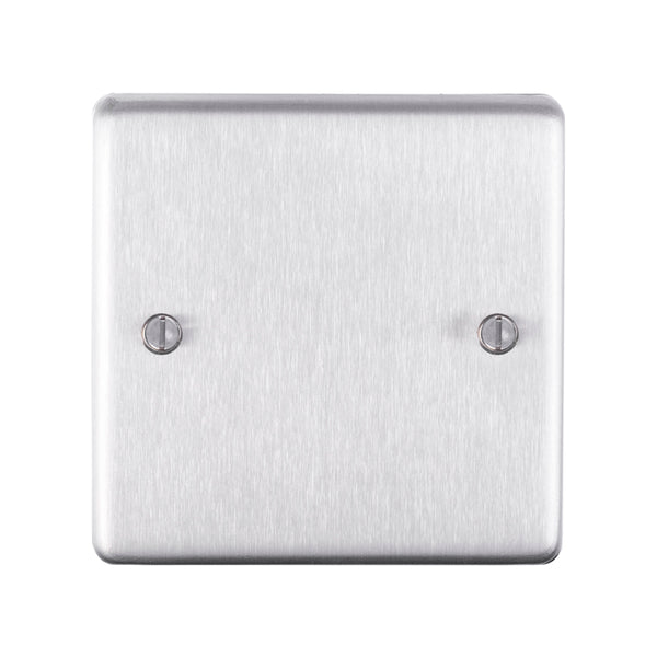 Eurolite Stainless steel Single Blank Plate - Satin Stainless Steel - SSS1B - Choice Handles