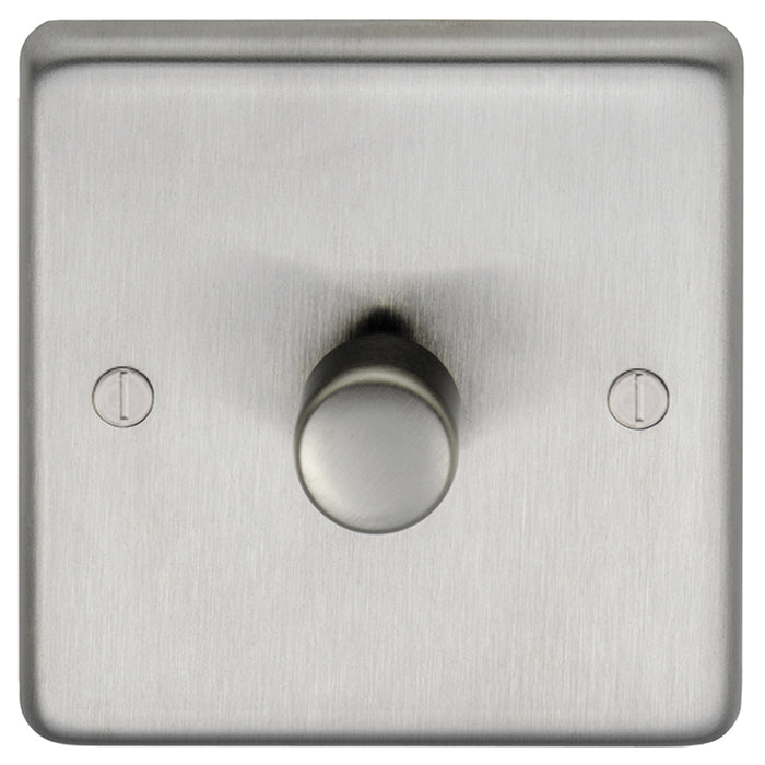 Eurolite Stainless steel 1 Gang Dimmer - Satin Stainless Steel - SSS1D400 - Choice Handles