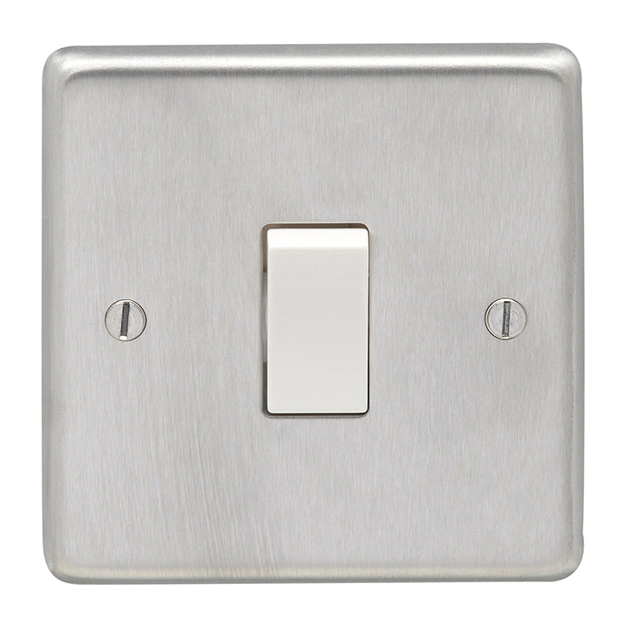 Eurolite Stainless steel Intermediate Switch - Satin Stainless Steel - SSSINTW - Choice Handles