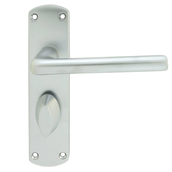 Serozzetta - Serozzetta Uno Lever on WC Backplate - Satin Chrome - SZC013SC - Choice Handles