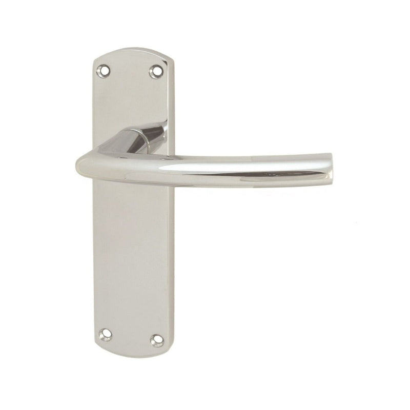 Serozzetta - Serozzetta Dos Lever on Latch Backplate - Polished Chrome - SZC022CP - Choice Handles