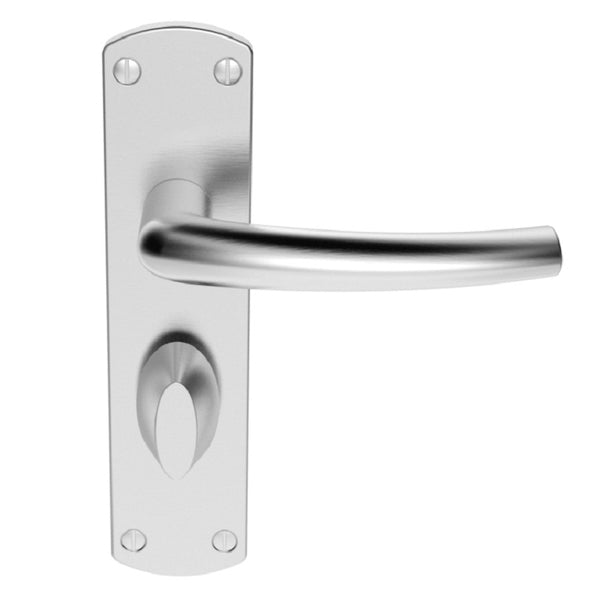 Serozzetta - Serozzetta Dos Lever on WC Backplate - Satin Chrome - SZC023SC - Choice Handles