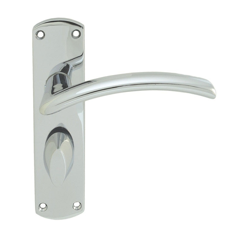 Serozzetta - Serozzetta Tres Lever on WC Backplate - Polished Chrome - SZC033CP - Choice Handles