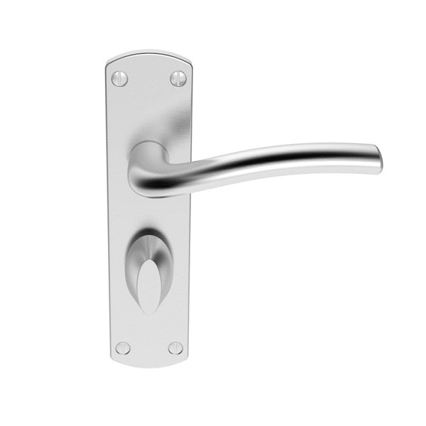 Serozzetta - Serozzetta Cuatro Lever on WC Backplate - Satin Chrome - SZC043SC