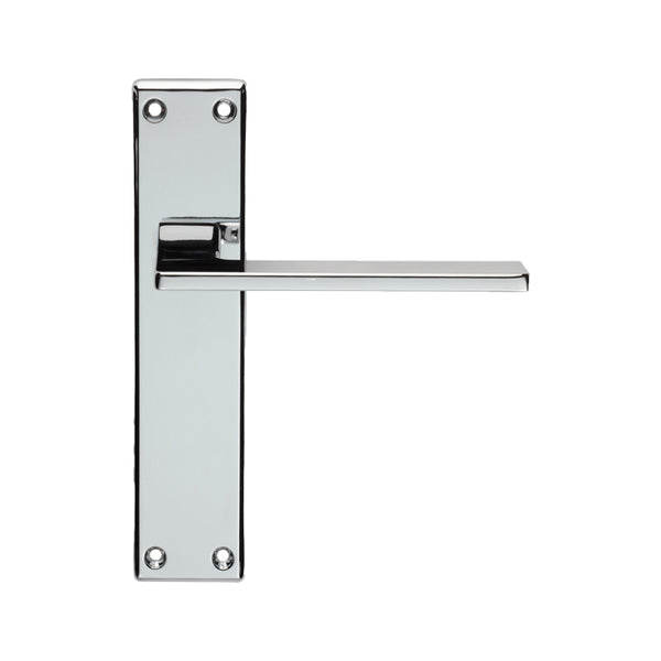 Serozzetta - Serozzetta Zone Lever on Latch Backplate - Polished Chrome - SZM035CP - Choice Handles