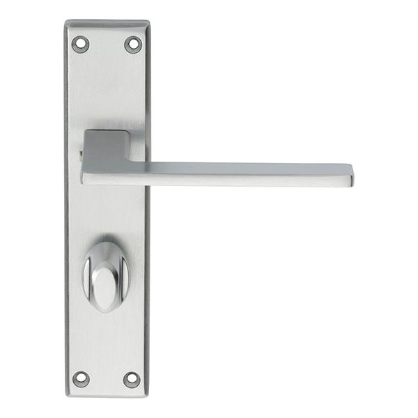 Serozzetta - Serozzetta Zone Lever on WC Backplate - Satin Chrome - SZM036SC - Choice Handles