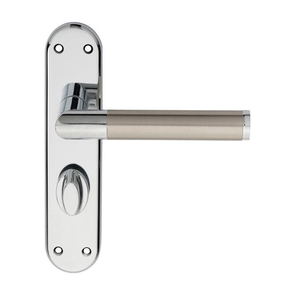 Serozzetta - Serozzetta Scope Lever on WC Backplate - Polished Chrome / Satin Nickel - SZM046CPSN - Choice Handles