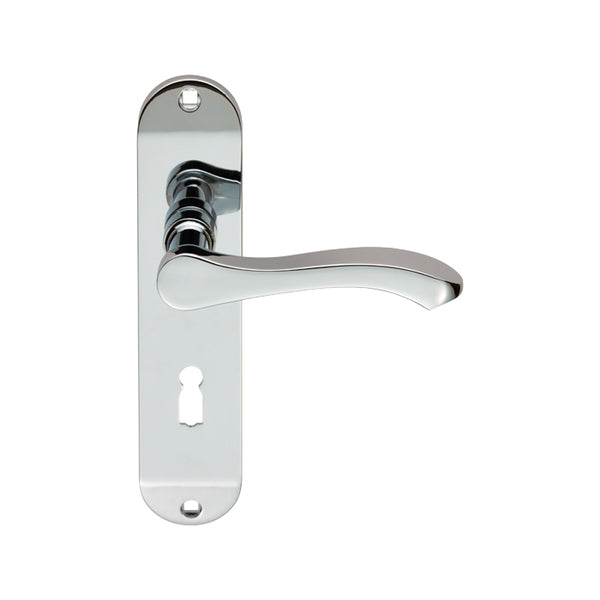 Serozzetta - Serozzetta Lever on Lock Backplate - Polished Chrome - SZM131CP - Choice Handles