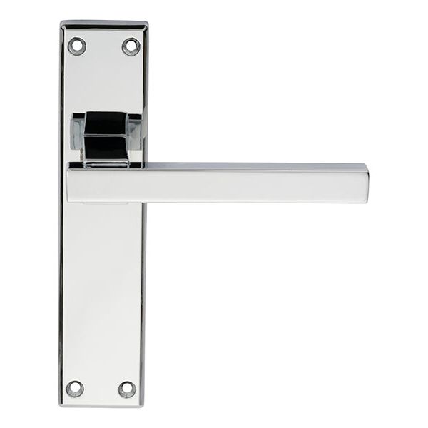 Serozzetta - Serozzetta Stratus Lever on Latch Backplate - Polished Chrome - SZM242CP - Choice Handles