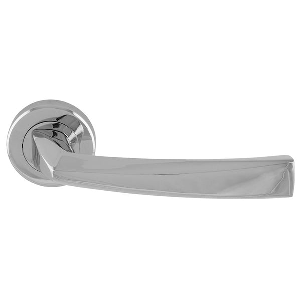 Serozzetta Scopo Lever On Round Rose - Polished Chrome - SZM310CP