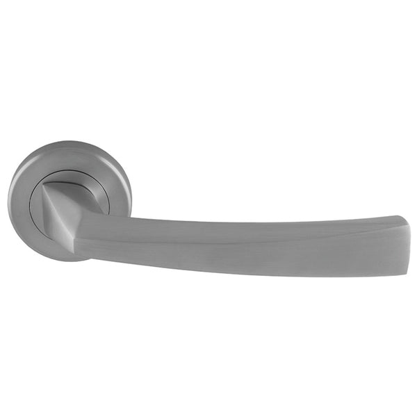 Serozzetta Scopo Lever On Round Rose - Satin Chrome - SZM310SC