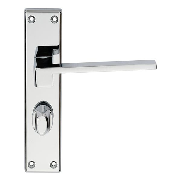 Serozzetta - Serozzetta Equi Lever on WC Backplate - Polished Chrome - SZM373CP - Choice Handles