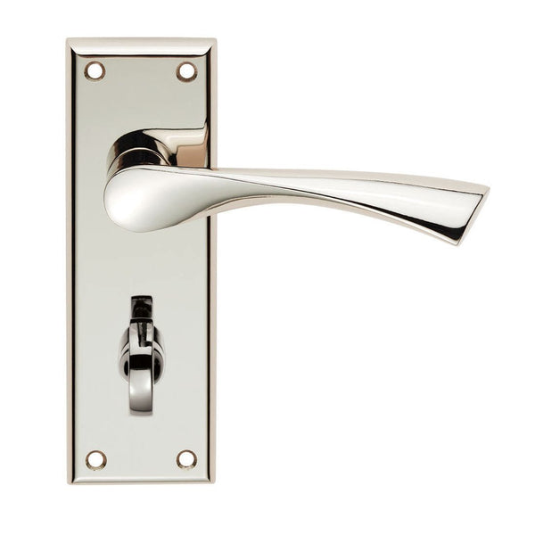 Serozzetta - Serozzetta Venti Lever on Bathroom Backplate - Polished Nickel - SZR023PN - Choice Handles