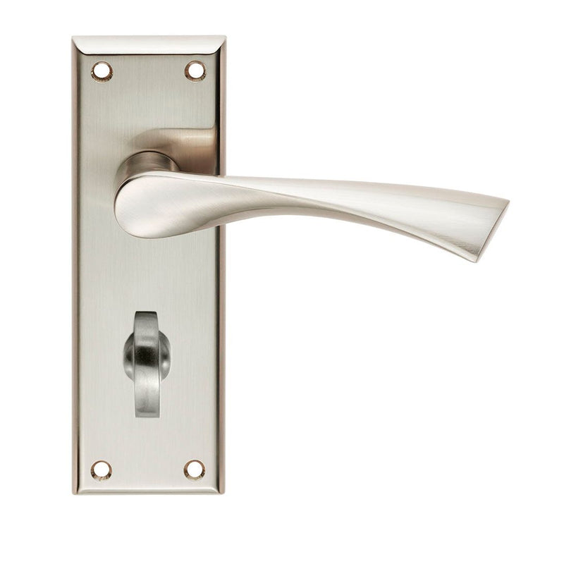 Serozzetta - Serozzetta Venti Lever on Bathroom Backplate - Satin Nickel - SZR023SN - Choice Handles