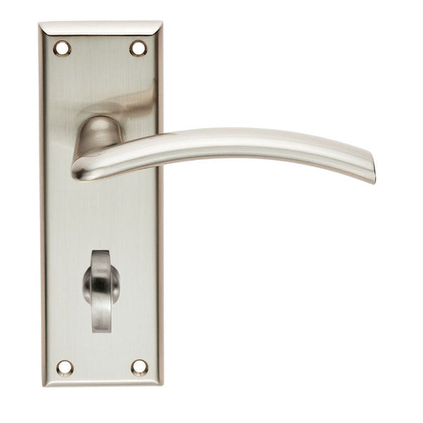 Serozzetta - Serozzetta Trenta Lever on Bathroom  Backplate - Satin Nickel - SZR033SN - Choice Handles