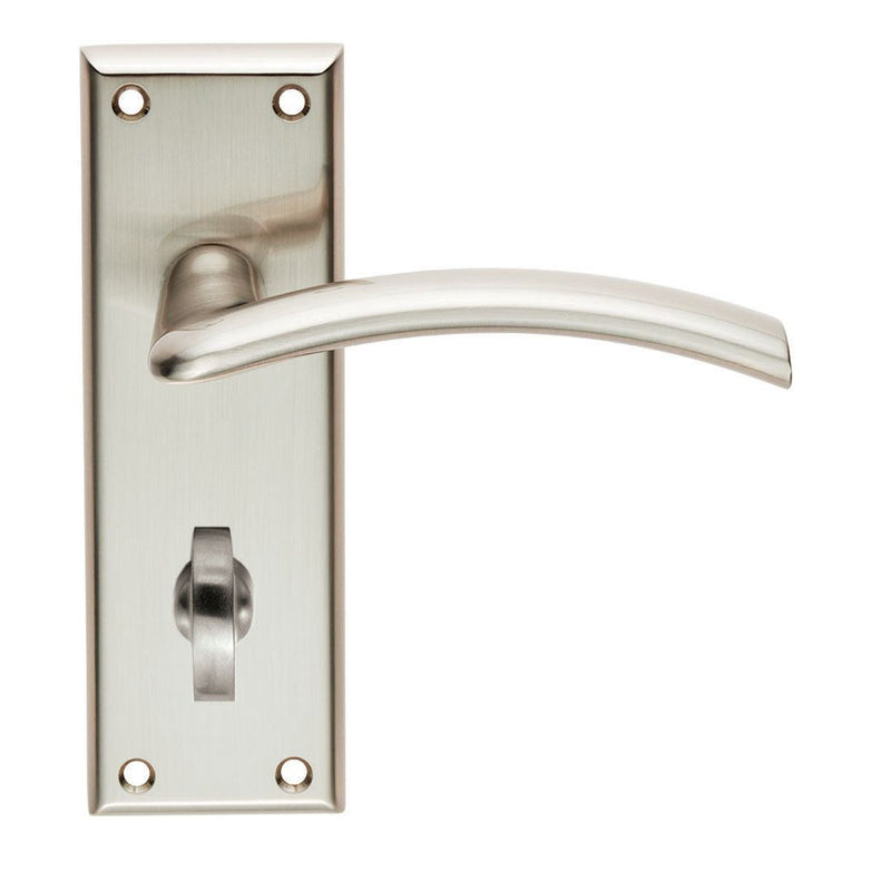 Serozzetta - Serozzetta Trenta Lever on Bathroom  Backplate - Satin Nickel - SZR033SN - Choice Handles