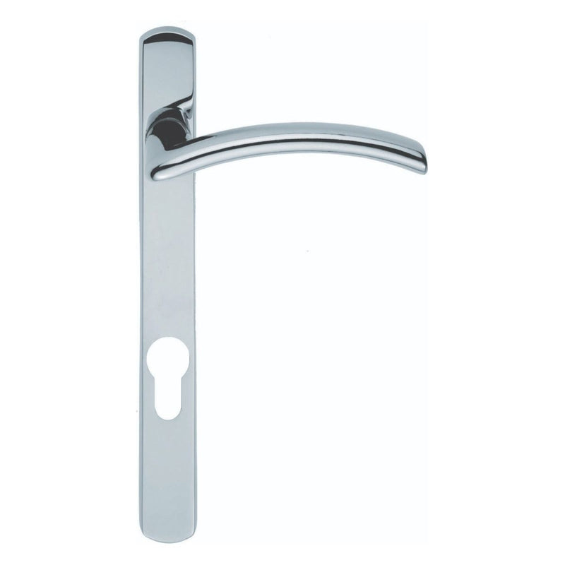 Serozzetta - Verde Lever on Narrow Plate (R/H) 92mm c/c - Polished Chrome SZS03NP92CPRH - Choice Handles