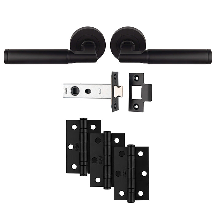 Carlisle Brass - Belas Latch Pack - Ultimate Door Pack - Matt Black - UDP006MB/INTB - Choice Handles