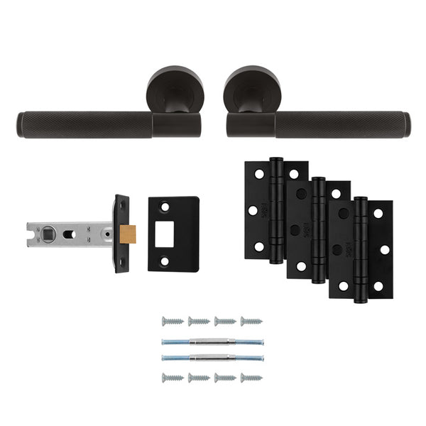 Serozzetta Lagos Latch Pack - Ultimate Door Pack - Matt Black - UDP010MB/INTB