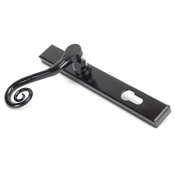 From The Anvil - Monkeytail Slimline Lever Espag. Lock Set - LH - Black - 33037L - Choice Handles