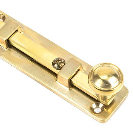 From The Anvil - 4" Universal Bolt - Polished Brass - 33096 - Choice Handles