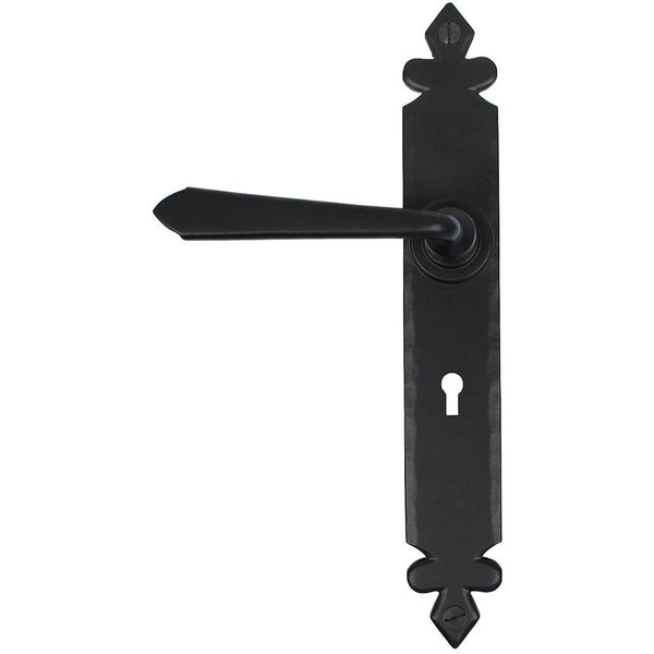 From The Anvil - Cromwell Lever Lock Set - Black - 33116 - Choice Handles